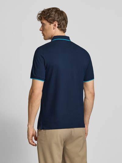 s.Oliver RED LABEL Regular Fit Poloshirt aus Baumwoll-Mix Dunkelblau 5