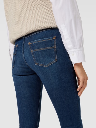 Esprit Skinny Fit Jeans im Used-Look Dunkelblau 3