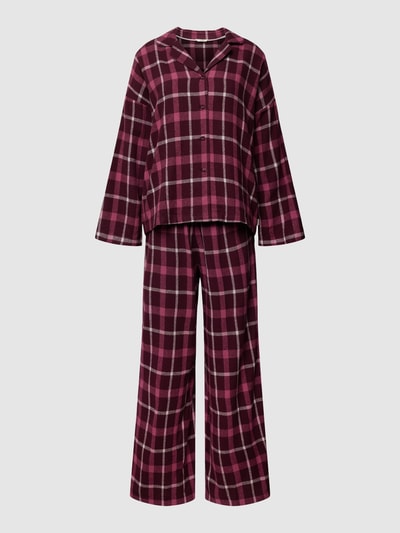 Esprit Pyjama mit Allover-Muster Bordeaux 2