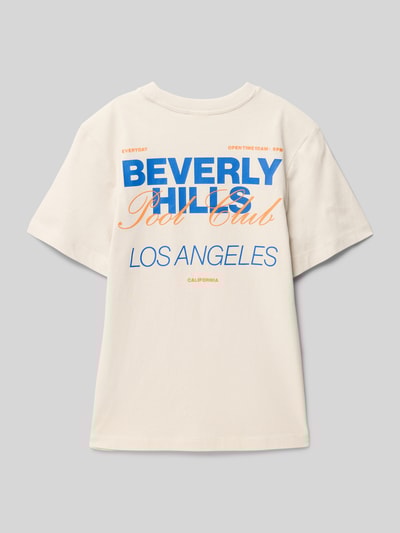 s.Oliver RED LABEL Regular Fit T-Shirt von reiner Baumwolle Ecru 3