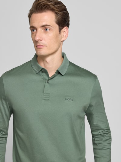 BOSS Green Regular fit poloshirt van puur katoen, model 'PIROL' Lindegroen - 3