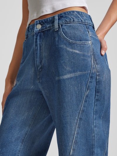 Noisy May Wide Leg Jeans mit Gürtelschlaufen Modell 'ZOE' Jeansblau 3