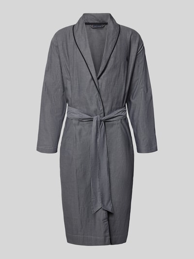 Tommy Hilfiger Regular fit badjas van puur katoen Grafiet - 1