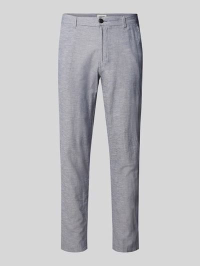 Jack & Jones Tapered fit chino met steekzakken, model 'STACE' Rookblauw gemêleerd - 2