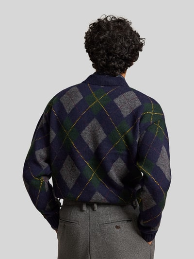 Polo Ralph Lauren Regular Fit Pullover aus Wolle Mohair mit Polokragen Marine 5