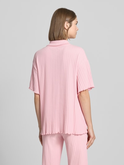 OH APRIL Bluzka koszulowa z listwą guzikową Jasnoróżowy 5