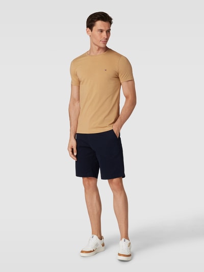 Tommy Hilfiger T-Shirt mit Label-Detail Camel 1