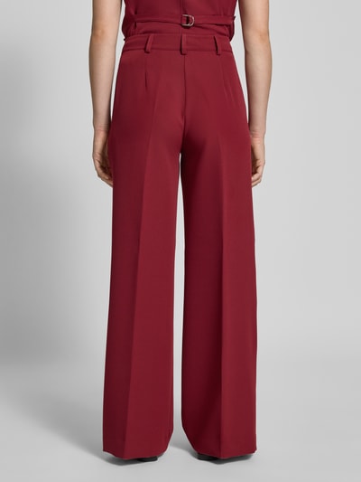 BOSS Orange Regular Fit Hose mit weitem Bein Bordeaux 5