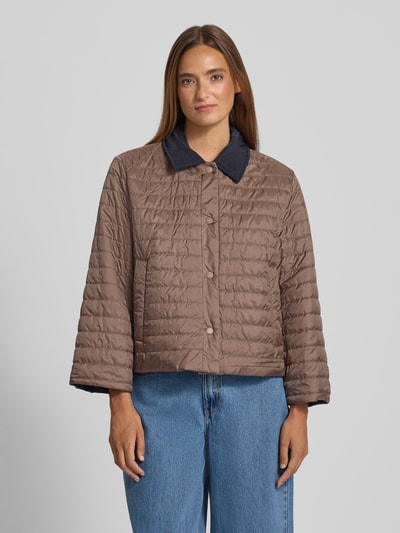 Weekend Max Mara Boxy fit keerbaar jack van ademend materiaal, model 'MIMMA' Marineblauw - 6