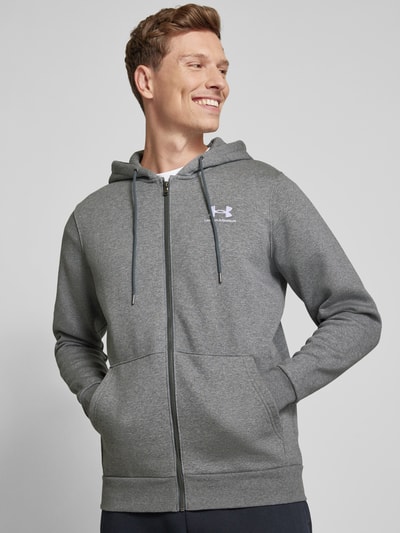 Under Armour Sweatjacke mit Label-Stitching Dunkelgrau 3