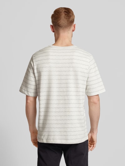 Jack & Jones Premium T-shirt met streepmotief, model 'JACK' Wit - 5