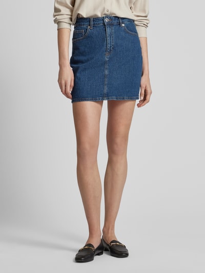 Vero Moda Jeansrok in 5-pocketmodel, model 'TESSA' Jeansblauw - 4