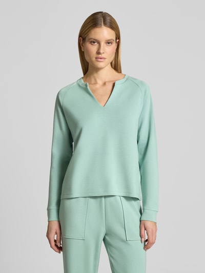 Christian Berg Woman Relaxed fit sweatshirt met stretch Mintgroen - 4