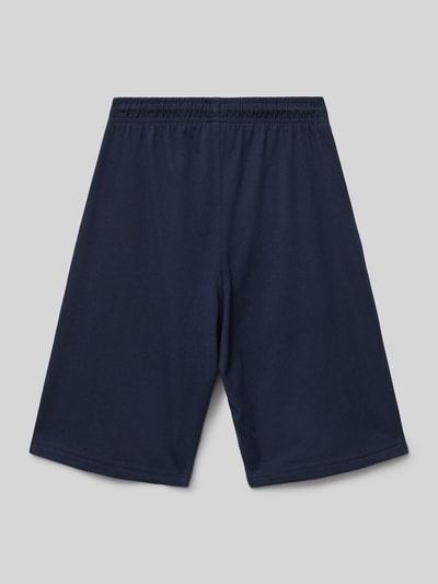 CHAMPION Szorty z dzianiny dresowej o kroju regular fit z nadrukiem z logo Granatowy 3