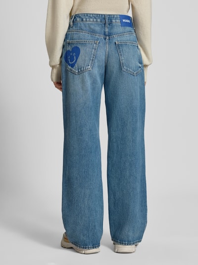 Hugo Blue Baggy Jeans aus reiner Baumwolle Modell 'GAMALA' Jeansblau 5