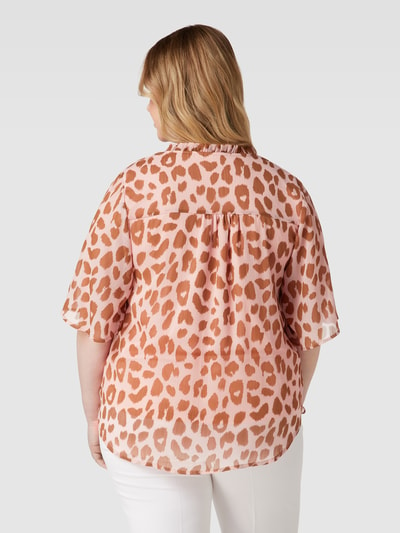 ONLY CARMAKOMA PLUS SIZE blouseshirt met stolpplooi Oudroze - 5