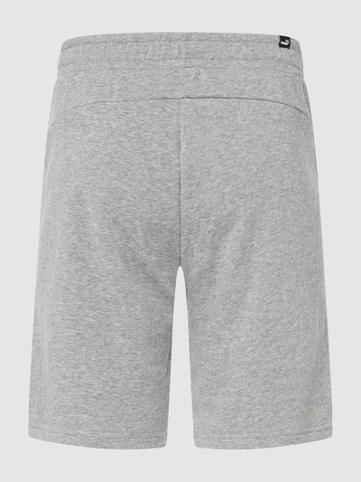 PUMA PERFORMANCE Sweatshorts mit Label-Print Modell 'ESS' Mittelgrau Melange 3