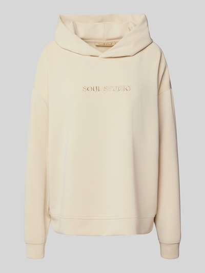 Smith and Soul Hoodie mit überschnittenen Schultern Offwhite Melange 2