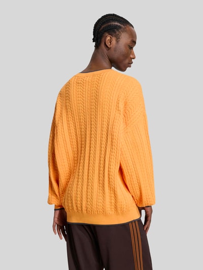 adidas Originals Pullover mit Logo-Stitching Orange 5