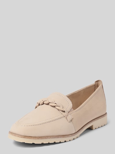 Tamaris Penny loafers met siernaden Taupe - 1