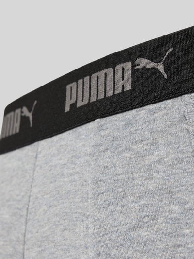 PUMA Trunks in een set van 4 met elastische band met logo Zwart - 2