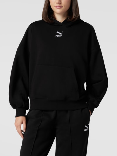 Puma Oversized hoodie met labelstitching Zwart - 4