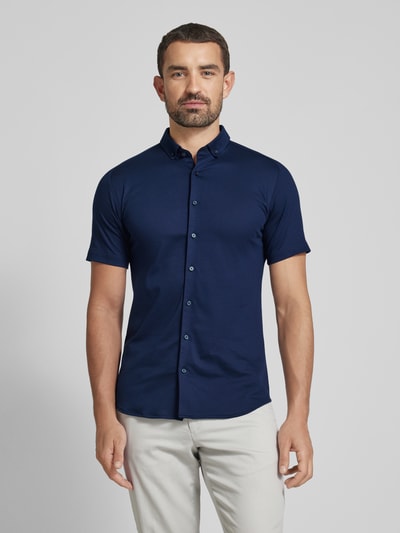 Desoto Business-Hemd mit Button-Down-Kragen Blau 4