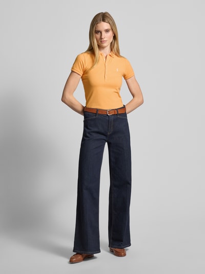 Polo Ralph Lauren Poloshirt met labelstitching, model 'JULIE' Oranje - 1