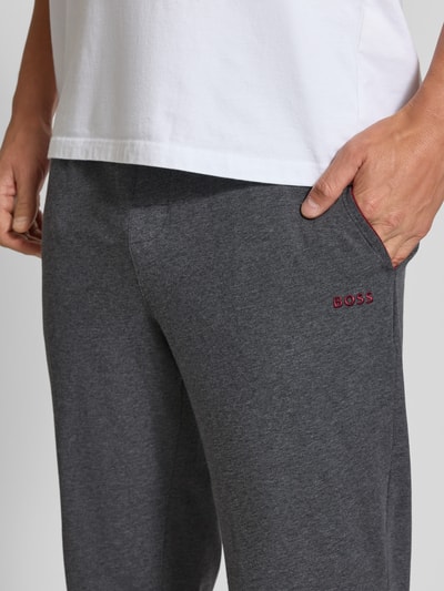 BOSS Regular Fit Sweatpants aus Baumwoll-Mix Dunkelgrau 3