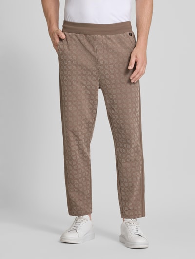 JOOP! Collection Sweatpants mit elastischem Bund und Label-Detail Modell 'Tamas' Beige 4