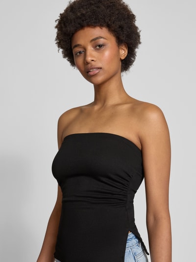 Review Bandeau-Top mit Raffungen Black 3