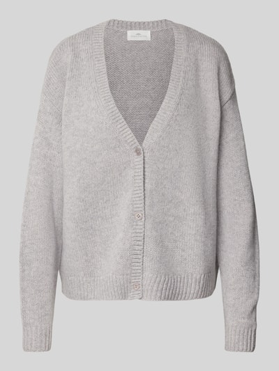 Fynch-Hatton Regular fit cardigan van zuivere wol in gebreide look Lichtgrijs gemêleerd - 2