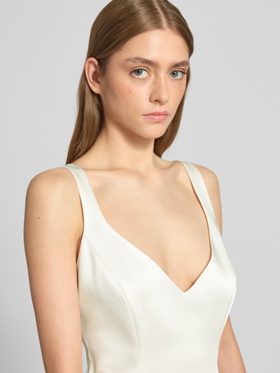 Bardot Sukienka koktajlowa z dekoltem w serek model ‘ORIA’ Złamany biały 3