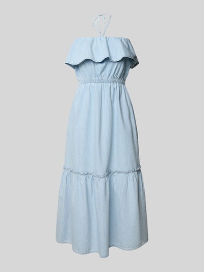 DRYKORN Jeanskleid mit Neckholder Modell 'LUMIRA' Hellblau 2