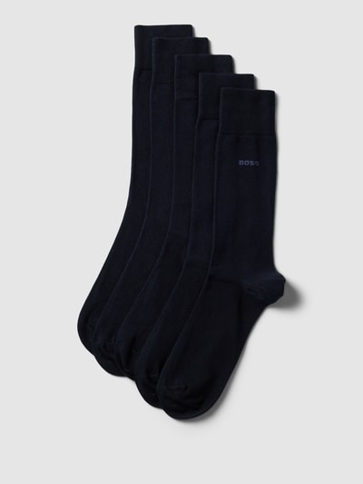 BOSS Socken mit Label-Detail im 4er-Pack Dunkelblau 1