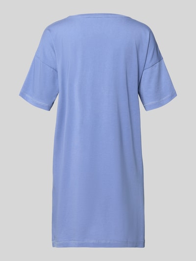 LASCANA Koszula nocna o kroju relaxed fit z mieszanki wiskozy model ‘Cozy Dreams’ Niebieski 3