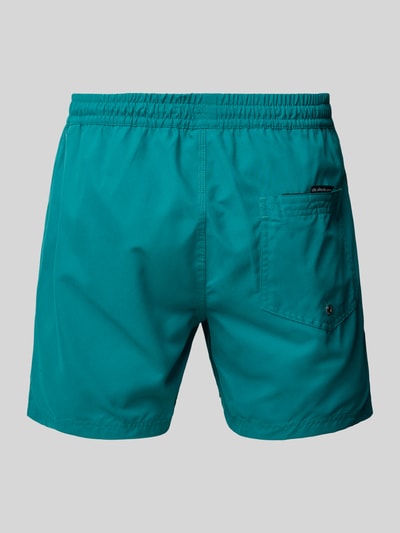 Quiksilver Zwembroek met labeldetail en elastische band Groen - 3