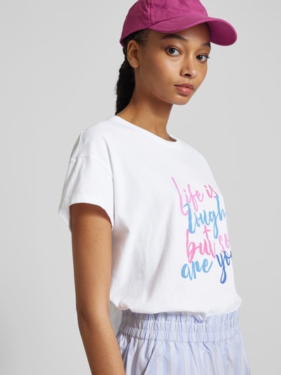 Juvia T-Shirt mit Statement-Print Weiss 3