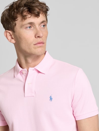 Polo Ralph Lauren Poloshirt mit Label-Stitching Rosa 3