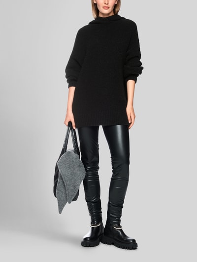 Marc Cain Loose fit pullover van mix van alpaca en wol Zwart - 1