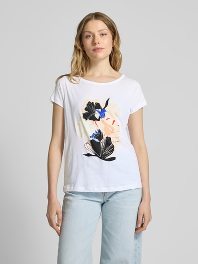 Marc O'Polo Regular fit T-shirt van puur katoen  Wit - 4