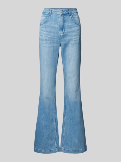 Lanius Flared Jeans mit Gürtelschlaufen Hellblau 2