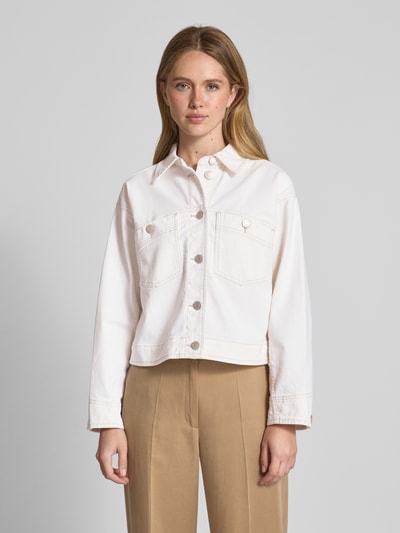 OPUS Jeansjacke mit Brusttaschen Modell 'Hodeo' Offwhite 4