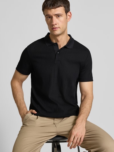 JOOP! Collection Koszulka polo o kroju regular fit z czystej bawełny model ‘Bianco’ Czarny 3