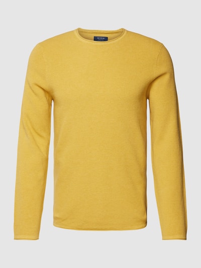 MCNEAL Gebreide pullover met ronde hals Mosterdgeel gemêleerd - 2