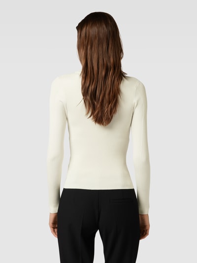 Esprit Sweter z prążkowanym, okrągłym dekoltem Złamany biały 5