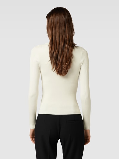 Esprit Pullover met geribde ronde hals Offwhite - 5