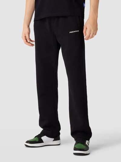 Pegador Sweatpants mit Label-Stitching Black 4