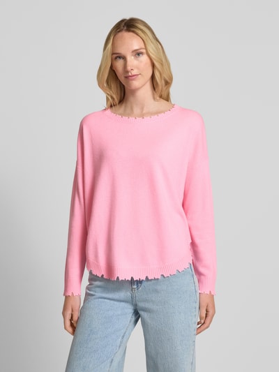 KUIJTEN Oversized Strickpullover aus reinem Kaschmir Modell 'MELA' Rosa 4