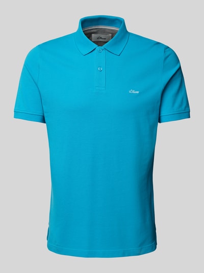 s.Oliver RED LABEL Regular Fit Poloshirt aus Baumwoll-Piqué Ocean 1